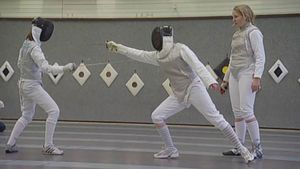 Learn how to fence with Anja Fichtel, an Olympic Gold Medalist